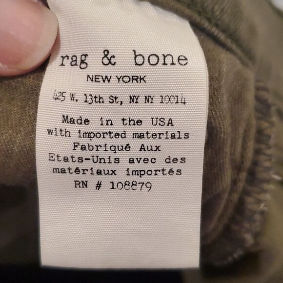 Army green Rag & bone skinny jeans size 25 - Picture 5 of 11